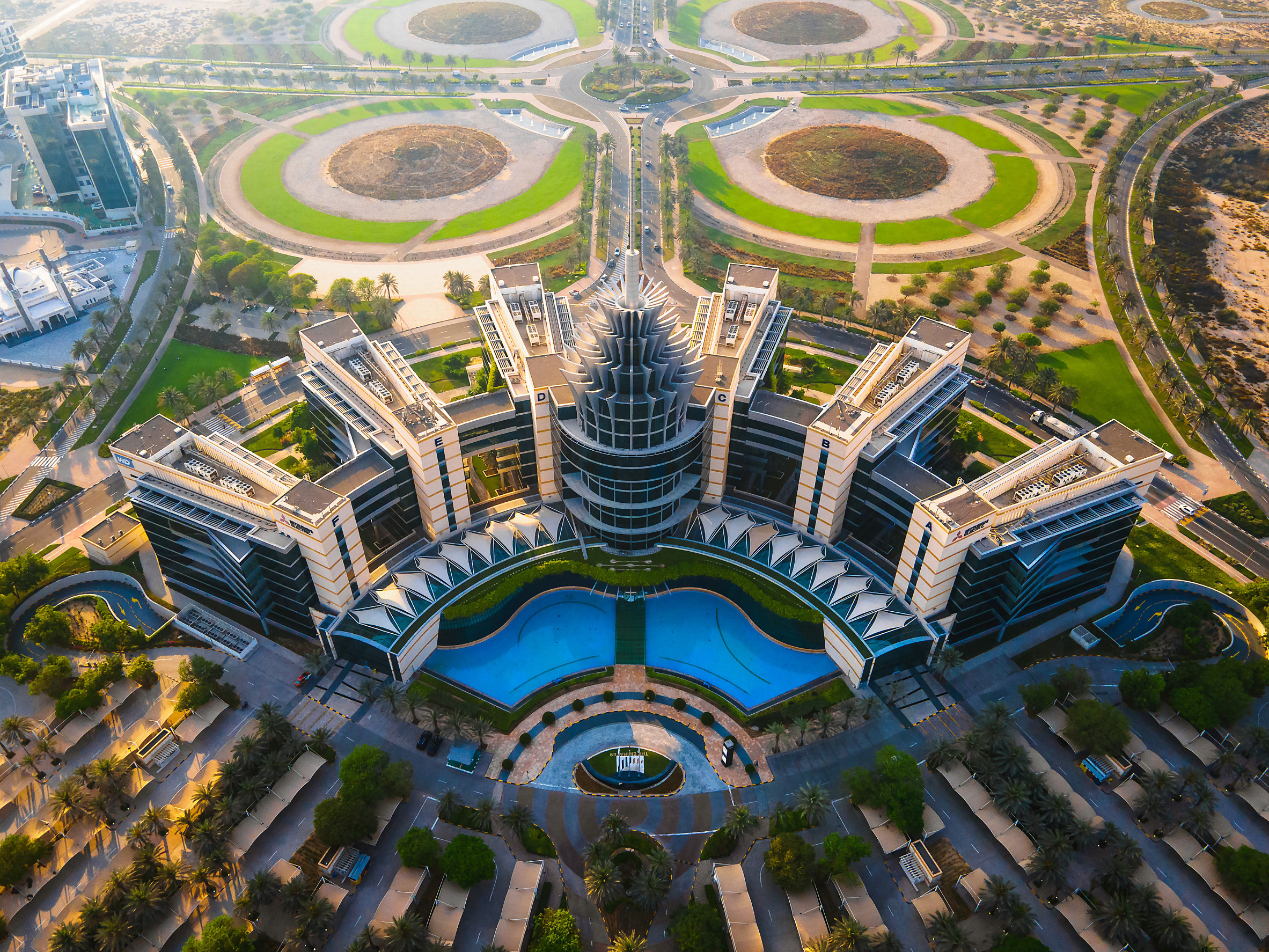 Drone view of Dubai Silicon Oasis